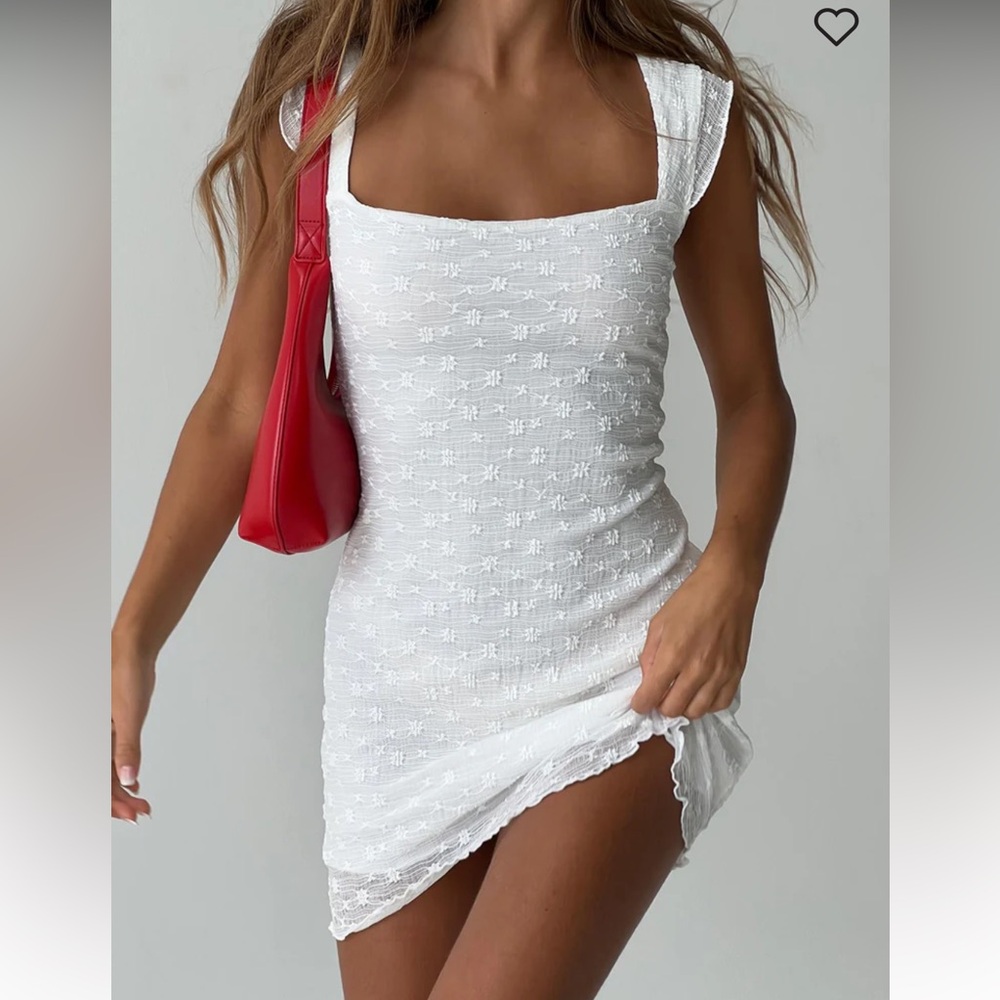 Princess Polly lanchester Mini Dress white
